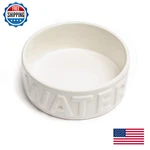 Park Life Designs Ceramic Water Bowl For Dog And Cat White Large Durable. Fixed Price $37.09.