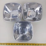 Pottery Barn Barona Aluminum Square Small Serving Bowl Set Of 3 Made Mexico. Fixed Price $25.94.