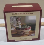 St Nicholas Square Winter Wishes Dip Mix Set Snowman Bowl With Spreader. Fixed Price $14.95.