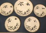 Vintage Williams Sonoma Liguria Olive Set 1 Serving 4 Pasta Bowls Portugal. Fixed Price $120.00.