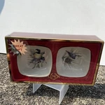 Lenox Winter Greetings Set Of 2 Square 4 Bowls Chickadees Dips Snacks Nuts 6 Oz. Fixed Price $19.99.