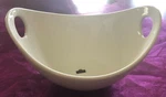 New 10 Strawberry Street Porcelain Whittier Curve Serving Bowl With Cut-outs. Fixed Price $16.50.