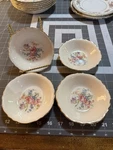 Homer Laughlin L52N8 Virginia Rose Pattern 5" Fruit Bowls - Set Of 4. Fixed Price $10.88.