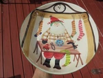 Vietri Italy Limited Edition Hand Painted Santa Claus Lg Round Bowl Sgned 13 3/8. Fixed Price $64.99.
