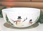 1 Williams Sonoma Snowy Day Cereal Bowl 5.5" New Christmas Snowman. Fixed Price $13.99.