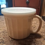 Home Essentials Stoneware Beige Fluted Baking, Soup Bowl Dish With Lid. Fixed Price $14.65.