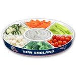 Nfl New England Patriots Party Platter Fremont Die Football Tailgate W/ Bowl/div. Fixed Price $19.99.