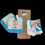 Kitchen Towel 5PC Set Everything Gets Better With Coffee Pot Holders Dish Cloths. Fixed Price $14.50.