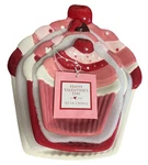 Kohl Happy Valentine Day Cupcake Set Of 3 Bowls, Vhtf Red & Pink Style. Fixed Price $19.99.