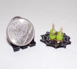 Handmade Miniature Dollhouse Halloween Caramel Candy Green Apple Food 1:12 Js. Fixed Price $9.99.
