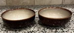 Set Of 2 Sango Nova Brown #4933 Soup/cereal Bowls 6.5 Round Stoneware. Fixed Price $24.95.