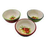 Pioneer Woman 3 Pcs Garland Ceramic Condiment Set Serving Bowls Winter Bouquet. Fixed Price $23.98.