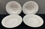 Corning Ware Casual Elegance White Flora L-20 Soup Cereal Bowl 7/8" Set Of 4. Fixed Price $26.13.