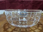 Badash Lead Crystal Bowl Poland 7-1/2" Diameter 3" High W/ Sticker & Signed. Fixed Price $18.00.