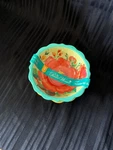 The Pioneer Woman Set Of 2 Melamine Dip/prep Bowls Teal & Yellow Floral Nwt. Fixed Price $17.00.