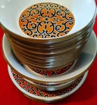 Mikasa Mexicana Ben Seibel Plates,bowls Cerro Girdo Made In Japan Set Of 25. Fixed Price $170.00.