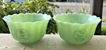 The Pioneer Woman 2 Glass Timeless Beauty Jade Cereal Bowls Scalloped New W/ Tag. Fixed Price $24.95.
