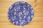 Crownford Calico Blue Vegetable Serving Bowl, 8 1/4" (lot B) (S14). Fixed Price $33.88.