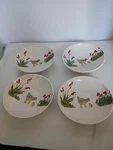 Paula Deen Dinnerware Southern Rooster 4-PIECE Stoneware Fruit Bowl Set,. Fixed Price $39.99.