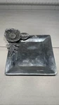 Michael Aram Black Orchid Square Dish Stainless Steel Trinket Tray. Fixed Price $20.00.