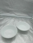 Set Of 2 - Corelle Apricot Grove Solitary Rose Soup Cereal Bowls Gray Band. Fixed Price $6.99.