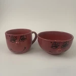 Smiley Face Mug Bowl Dolce Vito Mauve 3D Coffee Cup. Fixed Price $28.99.