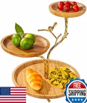 Landtom 3-TIER Fruit Basket Electroplating Metal Stand Decorative Bowl Rac. Fixed Price $78.24.