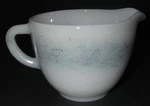 Federal Glass FEG50 Black Threading On White Creamer Heat Proof Made Usa. Fixed Price $14.99.
