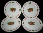 4 Southington Baum Basket Of Cheer Dinner Plates Christmas 10 1/8 More Excellent. Fixed Price $32.49.