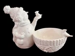 New Williams Sonoma Holiday White Snowman Cardinal Birds Candy Nut Serving Bowl. Fixed Price $59.99.
