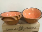 Melamine Vintage Rice Cereal Bowls Set, X 2.75 Orange Bpa Free 6 Mint. Fixed Price $62.30.