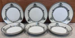 Vtg Noritake Darby Porcelain Fruit Bowl Small Plate Set Blue Green Floral (6). Fixed Price $27.09.
