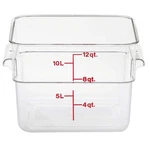 Cambro 12SFSCW135 Square Storage Container Clear 12QT. Fixed Price $17.91.
