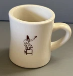 Vintage Seattle Caffe Vita Coffee Mug Cup Heavy Restaurant Ware Diner 10 Oz. Fixed Price $19.95.