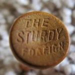 Very Unique Used Vintage Wood Golf Tee Bowl Imprinted "the Sturdy Foreign". Fixed Price $17.50.