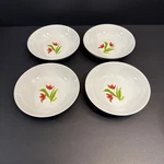 Set 4 Bonjour Meadow Rooster Fruit Bowls G021 Floral Dessert 5. Fixed Price $24.99.