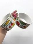 Vintage Soup Mug & Bowl Set Retro Vegetable Kitchen. Fixed Price $24.00.