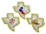 3 Serving Bowl Tx Lone Star Flag Cowboy Hat Texas Theme Clay Art Trinket Tray. Fixed Price $35.99.