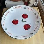 Crate & Barrel Pomodori Large Pasta Serving Bowl 13 Portugal Tomato Herbs. Fixed Price $35.00.