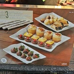 Over And Back Porcelain White Rectangular Serving Set, 3 Platters. Fixed Price $29.99.