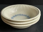Wedgwood Queensware Embossed August 1922 Cereal Bowls Set Of 4. Fixed Price $61.63.