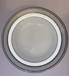 New Lauren By Ralph China Silk Ribbon Pearl Rim Soup Bowl 8.5 Nwob. Fixed Price $29.99.
