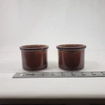 Set Of 2 Small Unbranded Ramekin Side Dish Desert Treat Gourmet Nut Candy Bowls. Fixed Price $5.60.