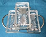 Leonard Silver Plate 3 Tier Relish Server No. 8816. Fixed Price $50.00.