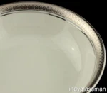 Pickard (usa) Geneva Ivory Platinum Fruit Dessert Bowl Unused (6 Left). Fixed Price $31.97.