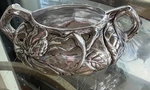 Arthur Court Magnolia Lidless Sugar Bowl 2002 5 1/2 Inches Euc. Fixed Price $26.50.