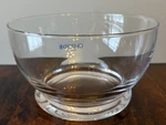 Krosno Poland Glass Footed Bowl 7.5 Elegant Serving. Fixed Price $34.99.