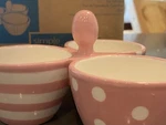 Pink Pampered Chef Simple Additions Trio Snack Dip Bowls. Fixed Price $19.95.