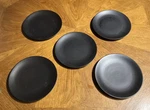 5 X H&m Home 8 Salad Plates - Black Matte. Fixed Price $59.98.