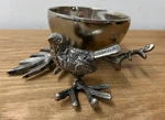 Vagabond House Pewter Song Bird Branch Twig Trinket Decorative Bowl 4" *read*. Fixed Price $74.99.